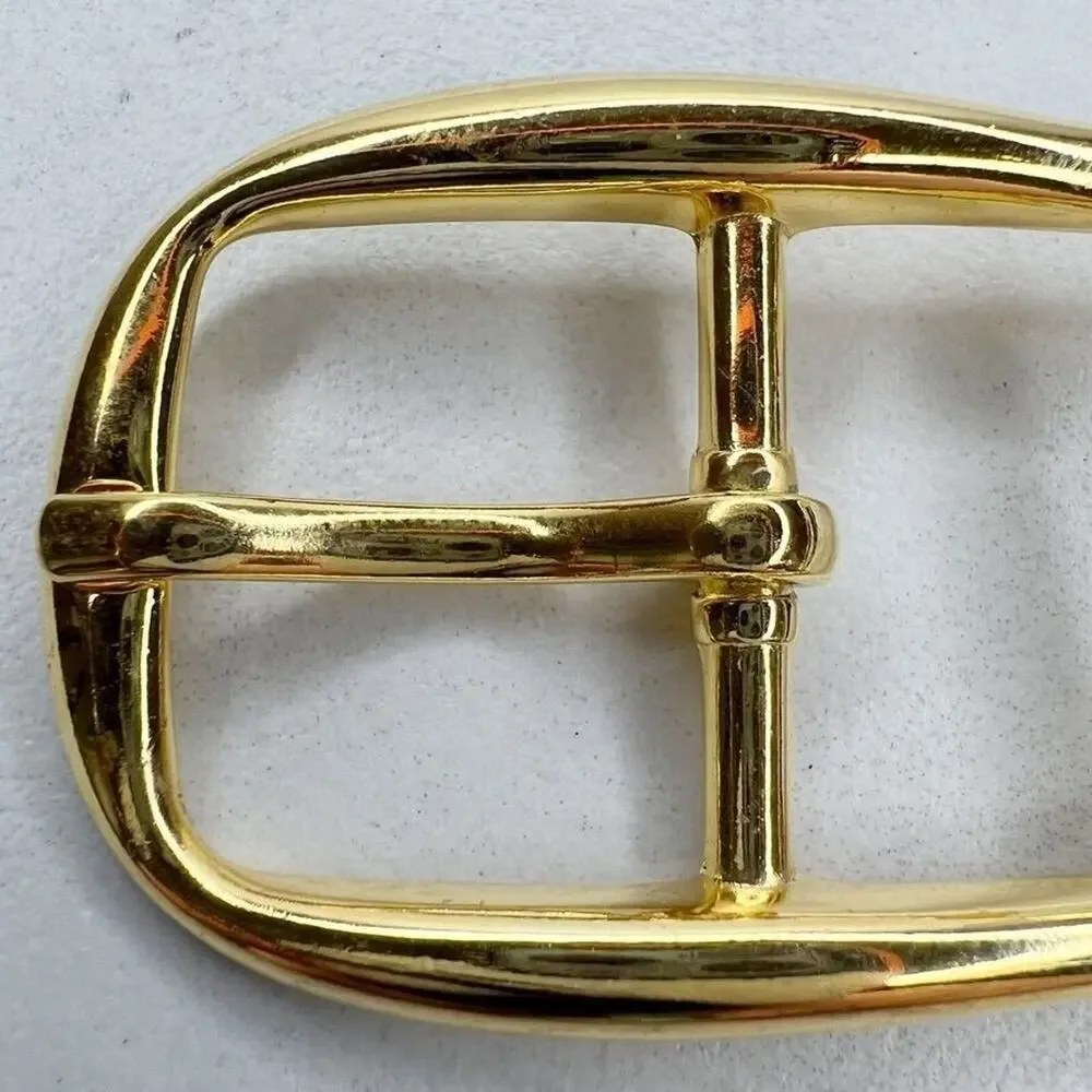 Vintage Gold Tone Simple Basic Belt Buckle for up to 1 Inch Belt